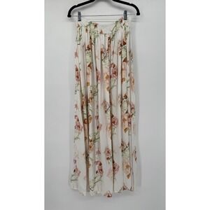 Fourteen Twelve Women Ivory Formal Skirt L Cottagecore Boho Fairy Coquette Maxi